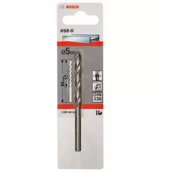Wiertło kręte Bosch Metal HSS-G DIN 338 5 mm