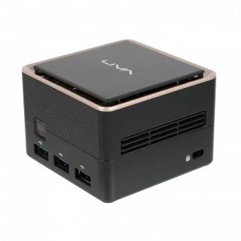 EliteGroup Mini Barebone PC LIVA Q3 Plus R1505G AMD Ryzen Embedded - cienki klient - 3,3 GHz