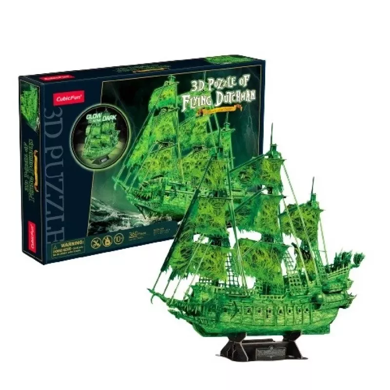 Model 3D Puzzle Latający Holender świecący w ciemności, cubicfun 306-T4041H
