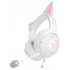 Zestaw słuchawkowy Razer Kraken Kitty V2 przewodowy USB typu A biały — wokółuszny, z pałąkiem nagłownym, 20–20000 Hz, kabel 2 m
