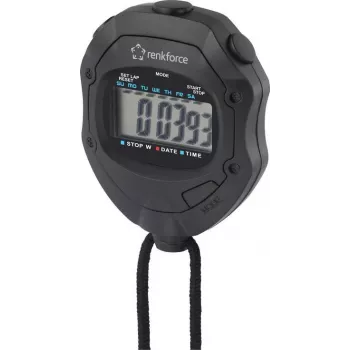 Renkforce RF-SW-110 Stoper cyfrowy Czarny (RF-4612982)
