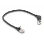 Kabel sieciowy DeLOCK RJ45 kat.6A 0,25 m czarny