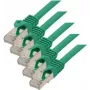Kabel sieciowy S/CONN RJ45-RJ45 zielony Cat7 S/FTP ShiverPeaks 75511-0.5G-SET5