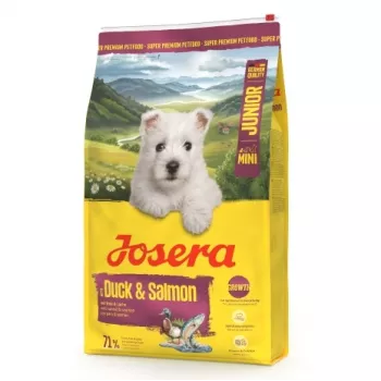JOSERA Mini Junior Duck & Salmon - sucha karma dla psów - 10kg