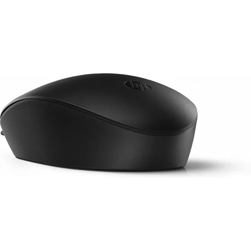 Mysz przewodowa HP 125, oburęczna, optyczna, USB Type-A, czarna
