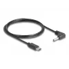 DeLOCK 85393 kabel zasilający Czarny 1,5 m USB C 3,5 x 1,35 mm
