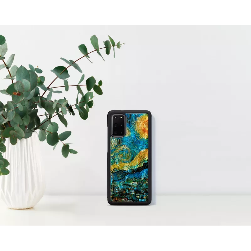 Etui ochronne na telefon iKins dla Samsung Galaxy S20+ — czarne gwieździsta noc