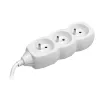 Przedłużacz Tracer PowerCord, 3 gniazda, 3 m, biały