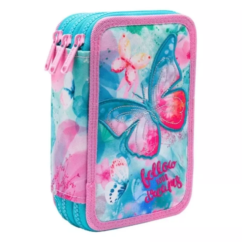 Piórnik CoolPack Jumper 3 DREAMS F067654 – trzypiętrowy, z wieloma przegródkami