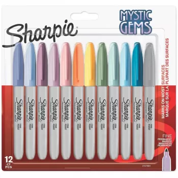 Permanentny marker Sharpie 2157681 Cienka końcówka (1 mm) Różne kolory, opakowanie 12 szt.