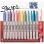 Permanentny marker Sharpie 2157681 Cienka końcówka (1 mm) Różne kolory, opakowanie 12 szt.