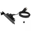 Akasa Low Profile PCI Bracket Adapter USB 3.1 Type C - czarny - Adapter - Cyfrowy/Danych