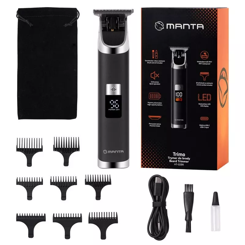 Manta HT-02BK Trymer do brody Trimo, czarny