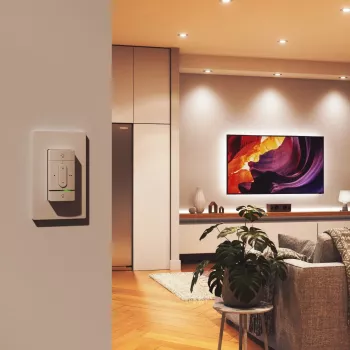 Inteligentny przełącznik bezprzewodowy Nanoleaf N4400C02-1BUT — zasilany bateriami, konfigurowalne sterowanie inteligentnym oświetleniem i urządzeniami