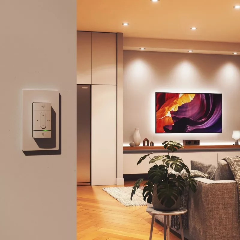 Inteligentny przełącznik bezprzewodowy Nanoleaf N4400C02-1BUT — zasilany bateriami, konfigurowalne sterowanie inteligentnym oświetleniem i urządzeniami