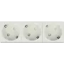 Delock Easy 45 Uziemione gniazdo wtykowe potrójne 45° układ 45 x 45 mm (81424)
