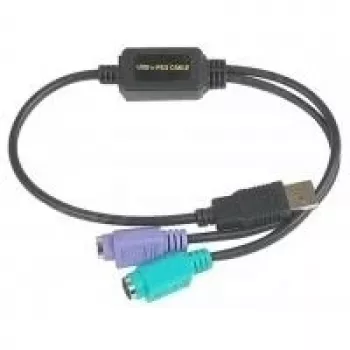 Datalogic ADP-203 Wedge to USB Adapter - 0.5 m - 2x 6-p Mini-DIN - USB A - Czarny (90ACC1903)