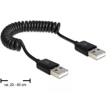 Kabel USB DeLOCK 83239 USB 2.0 0,6 m Czarny
