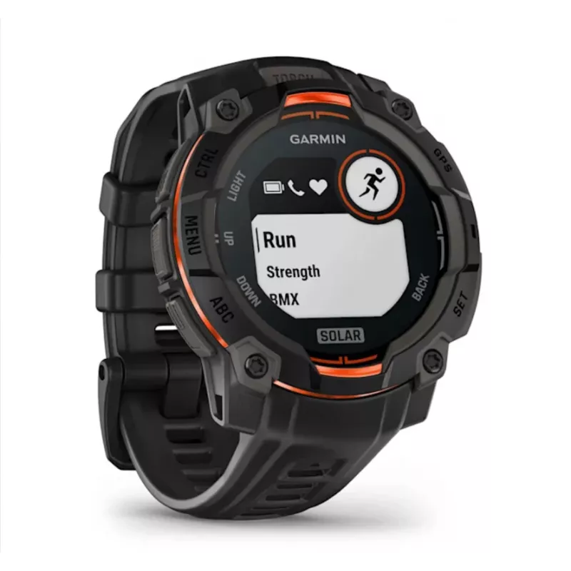 Garmin Instinct® 3 – 45 mm, Zegarek solarny Czarny