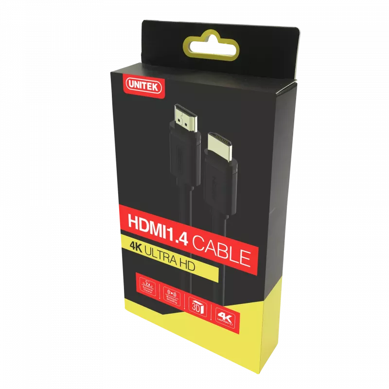 Przewód HDMI UNITEK Y-C138M 2 m HDMI Type A (Standard) Czarny