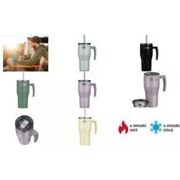 Izolowany kubek THERMOS REFRESHING SERIES waniliowy, matowy, 850,0 ml (4140396085)