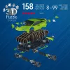 Puzzle 3D 158 elementów Lamborghini Huracan EVO zielony