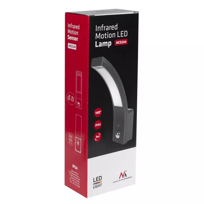 Lampa stołowa MACLEAN MCE244GR LED na podczerwień 750 lm, regulowane źródło światła do zastosowań z bliska