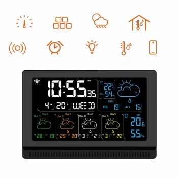 Inteligentny głośnik MANTA MTO200B Windy Czarny — bezprzewodowe audio Bluetooth i Wi‑Fi, obsługa asystenta głosowego