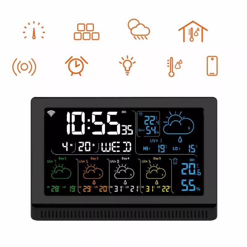 Inteligentny głośnik MANTA MTO200B Windy Czarny — bezprzewodowe audio Bluetooth i Wi‑Fi, obsługa asystenta głosowego
