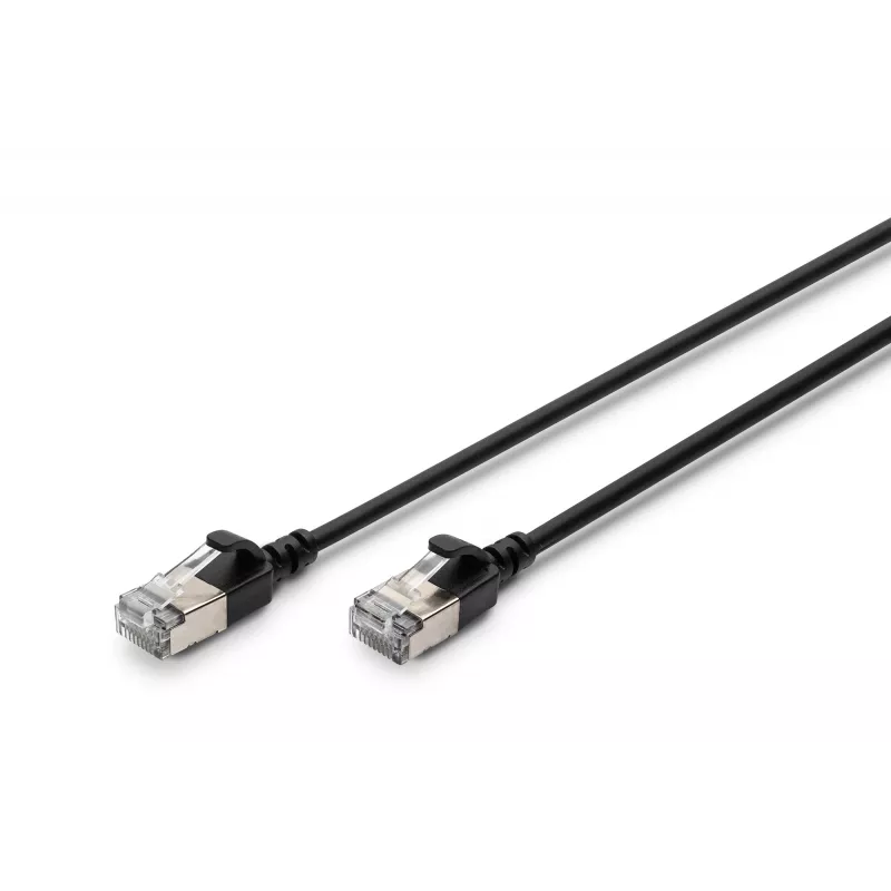 Patch kabel Digitus CAT 6A klasa EA F/FTP 5m Czarny