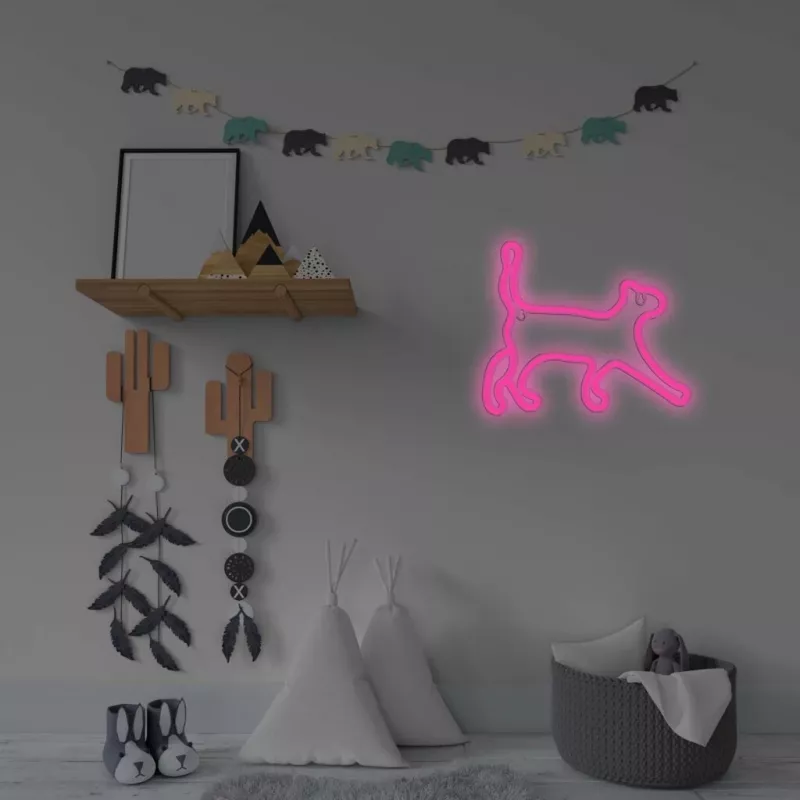Dekoracyjne światło LED w stylu neonu MANTA SNL70PK Style Neon Lights CAT 2 różowe (model SNL70PK)