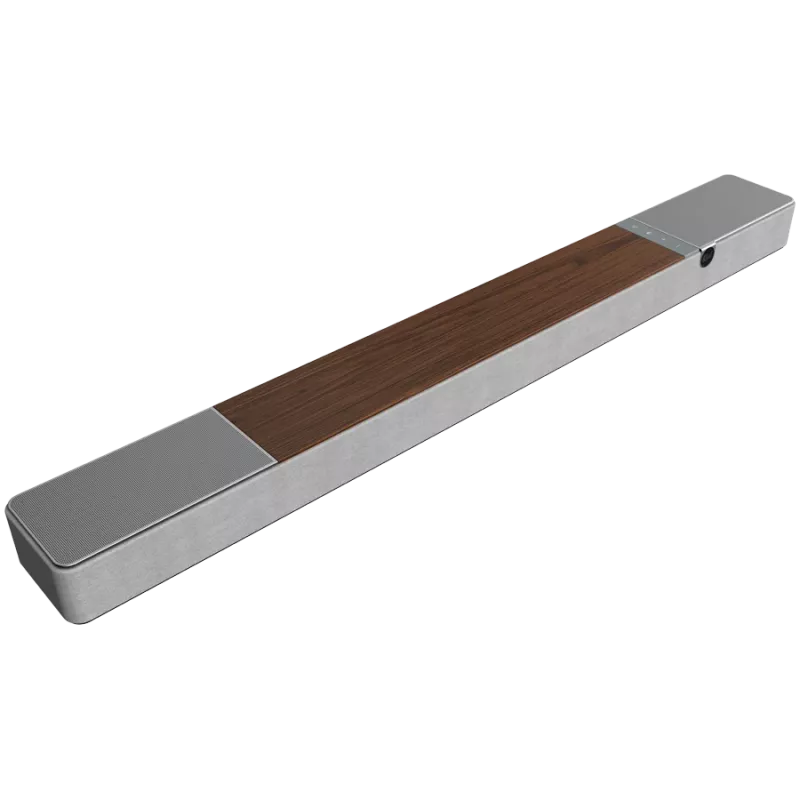 Soundbar KLIPSCH 1073541 — 3.1.2 kanały, 100 W RMS, wbudowany subwoofer, szary/orzech