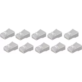 Złącze przewodowe RJ-45 ShiverPeaks BS72052-10 Męskie Białe 10 szt.