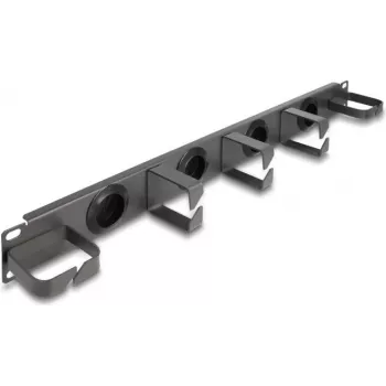 Panel do zarządzania kablami DeLOCK 66751 szary metal 48,3 cm