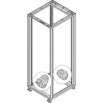 SCHROFF Lenkrollen - ZESTAW LENKROLLEN 200KG 50D 4 szt. (27230067)