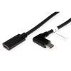 ROLINE 11.04.5496-10 - 2 m - USB Type-C - USB Type-C - Wtyk - Gniazdo - Kątowy (11.04.5496)