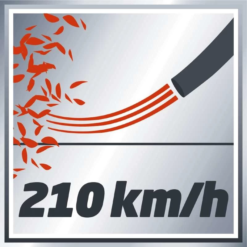 Einhell GE-CL 18 Li E - Solo bezprzewodowa dmuchawa do liści 210 km/h Czarny, Czerwony