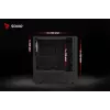 Obudowa PC Cube SAVIO Noctis Glass RGB — Czarny, ATX/Micro-ATX, 210×410×450 mm, 3×120 mm wentylatory z przodu