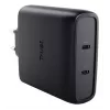TRUST Maxo 100W 2-Port USB-C GaN Charger — 100 W, 2× USB-C, 20 V max, kabel 2 m, czarny