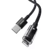 Baseus Gem USB do IP 2.4A szybki kabel do ładowania 2 m Czarny