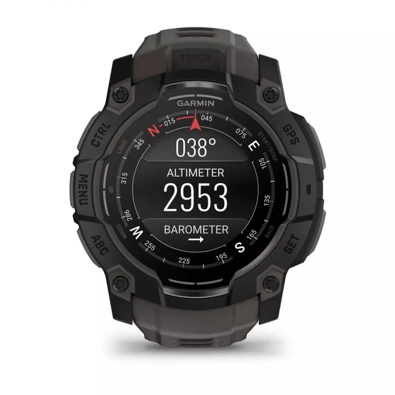 Garmin Instinct 3 AMOLED 3.3 cm (1.3) 50 mm Cyfrowy 416 x 416 pikseli Ekran dotykowy Czarny GPS (satelitarny)