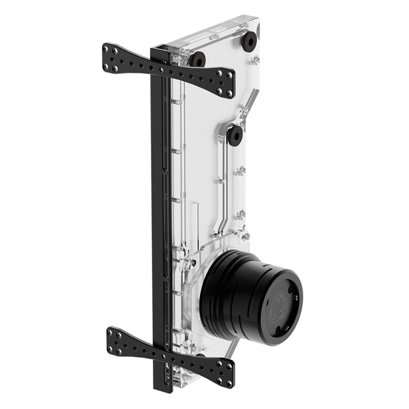 Singularity Resonance 2.0 Single D5 Distro Plate — Płyta dystrybucyjna z pojedynczą pompą D5 i zbiornikiem wyrównawczym do niestandardowego chłodzenia wodnego