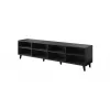 szafka TV FARO 200x42x52 czarny matowy + dąb craft