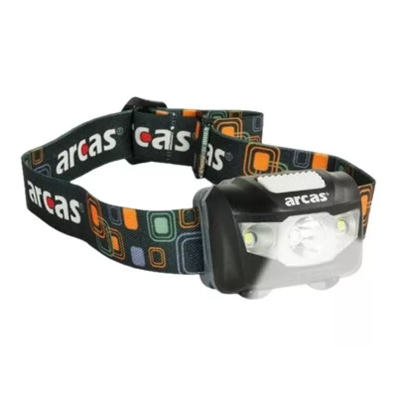 Arcas | Lampa czołowa | ARC5 | 1 dioda LED+2 diody LED Flood | 5 W | 160 lm | 4+3 tryby oświetlenia