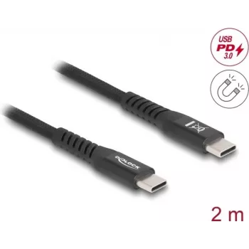 DeLOCK Kabel USB USB 2.0 2m USB C Czarny 81120
