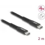 DeLOCK Kabel USB USB 2.0 2m USB C Czarny 81120