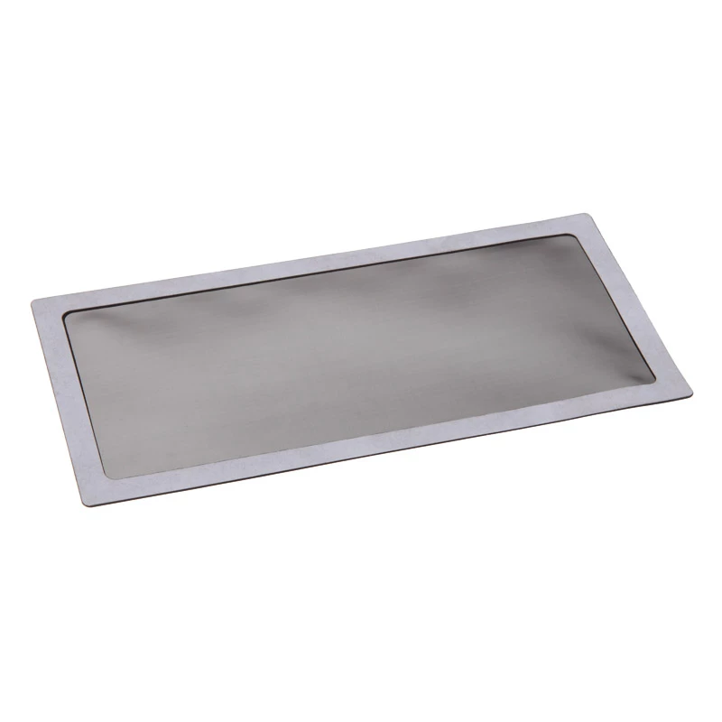 Filtr przeciwkurzowy DEMCiflex 0323 — zastępczy filtr przeciwkurzowy do PC, 125,2 × 248,5 mm, czarno-szary