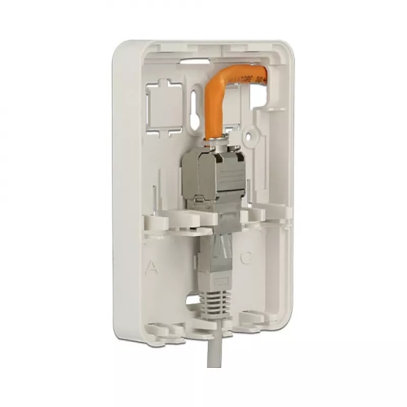 Puszka natynkowa DELOCK 86262 ścienna puszka połączeniowa, 82×120×31 mm, biała