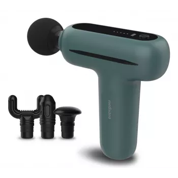 Medisana MG 200 masażer mięśni z 4 głowicami, wibracja, 3000 obr./min, amplituda 8 mm, Li‑Ion 7,4 V, ładowanie USB