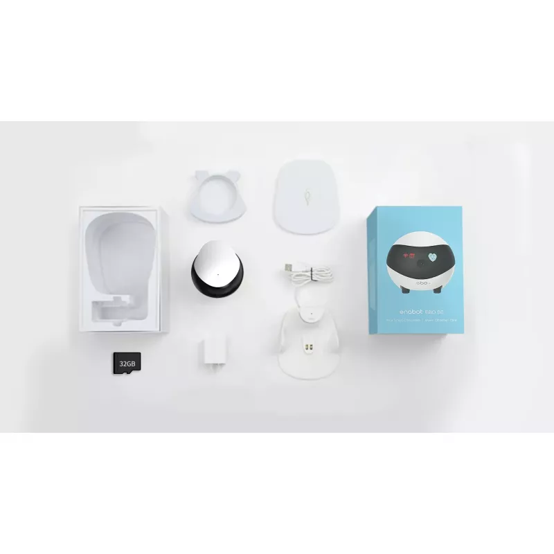 Enabot EBO SE Robot IP Camera Kompaktowa N/A MP N/A 16GB pamięć zewnętrzna, obsługa do 256GB